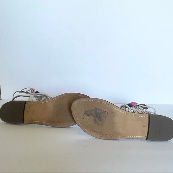 Sam Edelman | Pompom | Embellished | Sandals | Size 10 - Picture 10 of 11